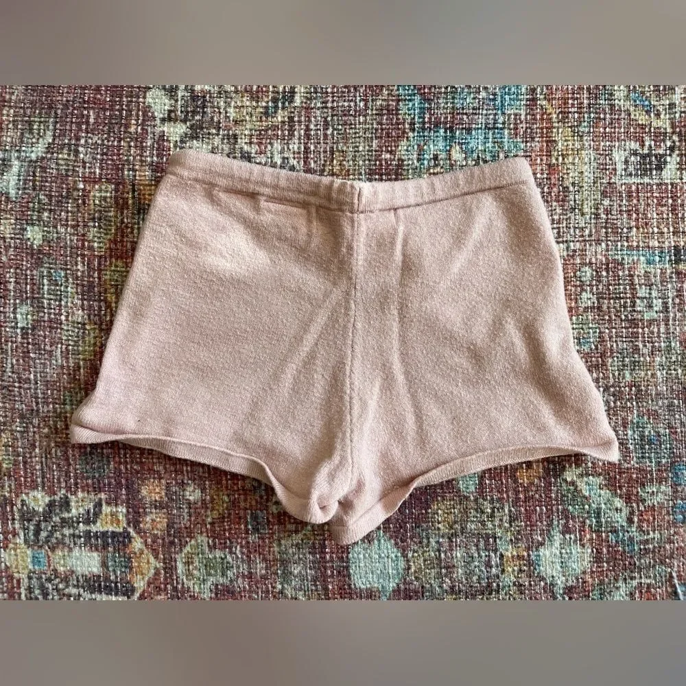 Zara baby Pink Knit Shorts 12-18 months